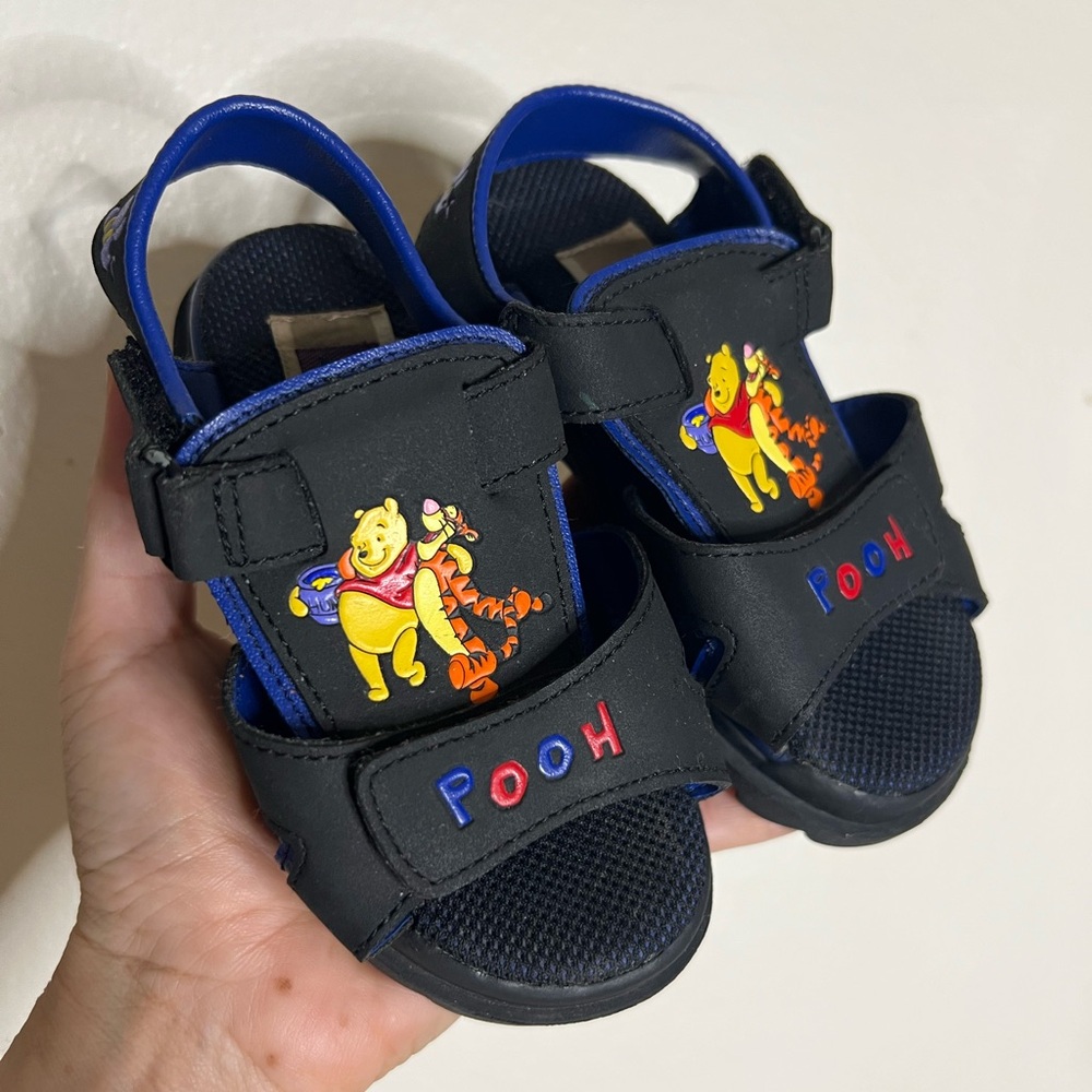 Vintage Y2K Winnie the Pooh Baby Sandals – Tigger Disney 2000s Toddler Shoes